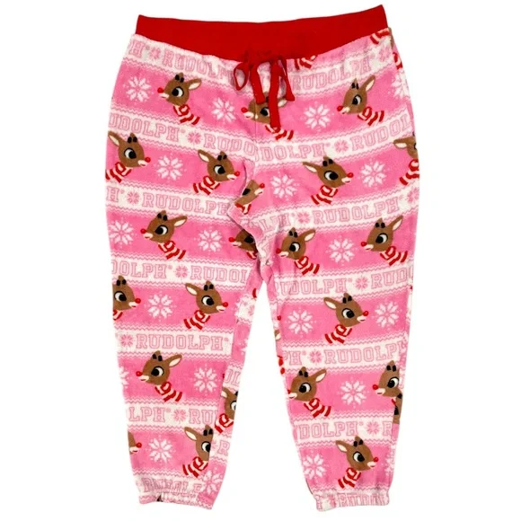 Rudolph the Red Nose Reindeer Pajama Pants - Picture 2 of 7
